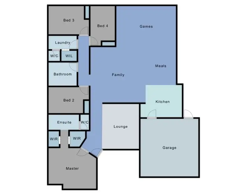 Floorplan of Homely house listing, 66 Camden Way, Meadow Springs WA 6210