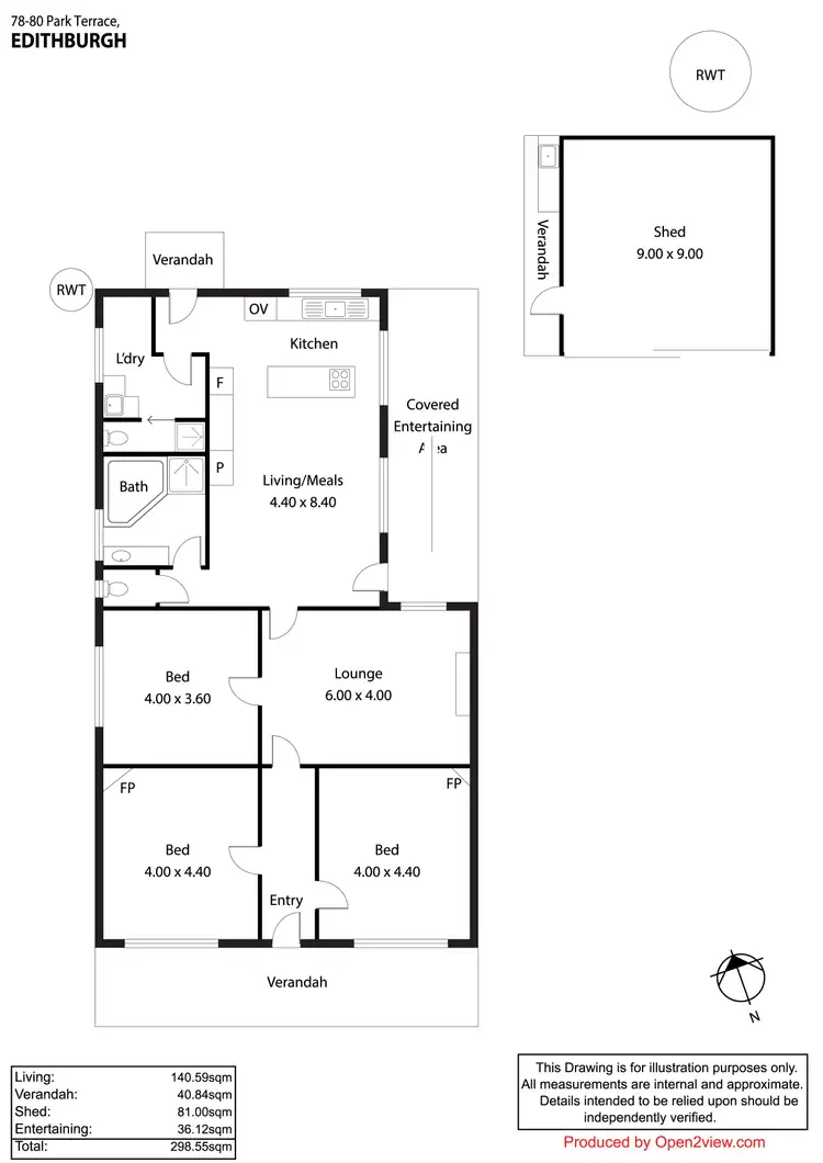 Floorplan of Homely house listing, 78 - 80 Park Terrace, Edithburgh SA 5583