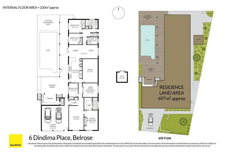 Floorplan of Homely house listing, 6 Dindima Place, Belrose NSW 2085