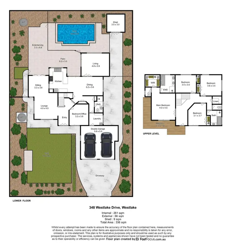 Floorplan of Homely house listing, 348 Westlake Drive, Westlake QLD 4074
