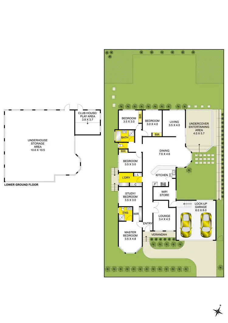 Floorplan of Homely house listing, 4 Horizon Court, Highton VIC 3216
