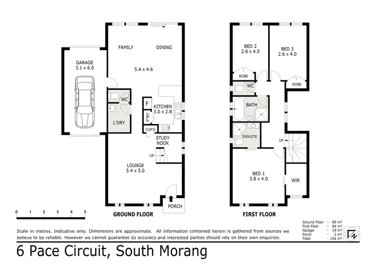 Floorplan of Homely townhouse listing, 6 Pace Circuit, South Morang VIC 3752