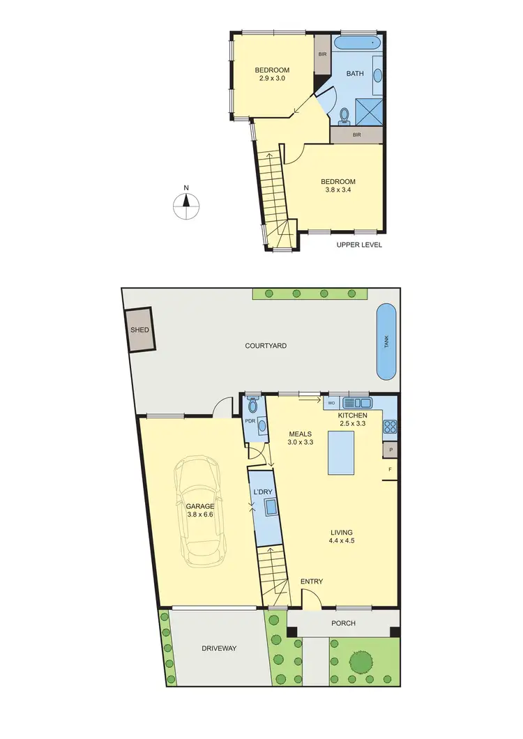 Floorplan of Homely townhouse listing, 2A Nene Avenue, Glenroy VIC 3046