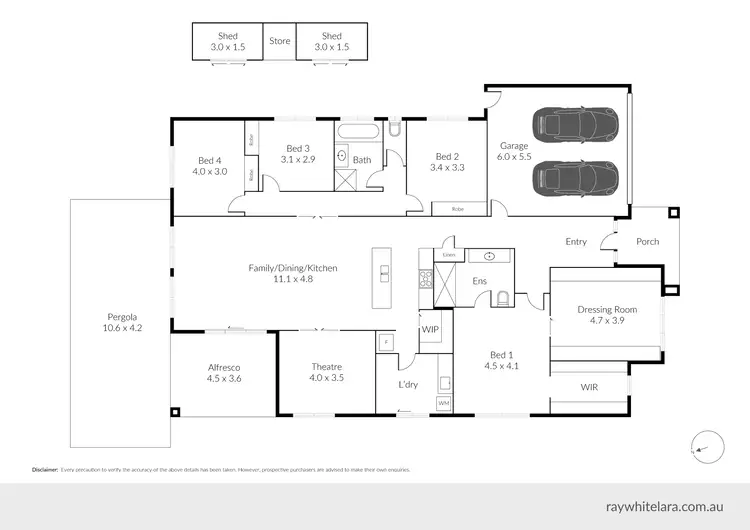 Floorplan of Homely house listing, 7 Ajax Street, Bell Post Hill VIC 3215