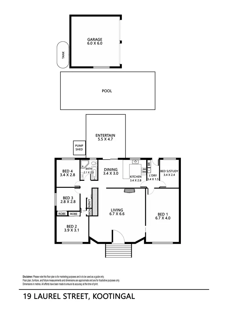 Floorplan of Homely house listing, 19 Laurel Street, Kootingal NSW 2352