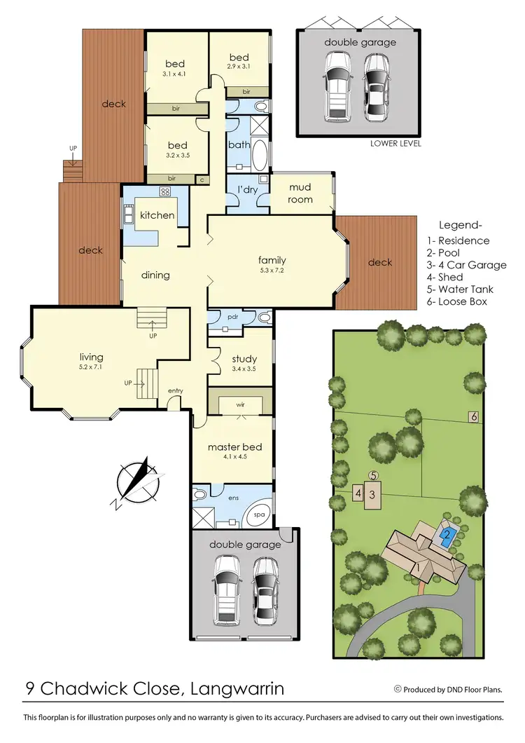 Floorplan of Homely house listing, 9 Chadwick Close, Langwarrin VIC 3910