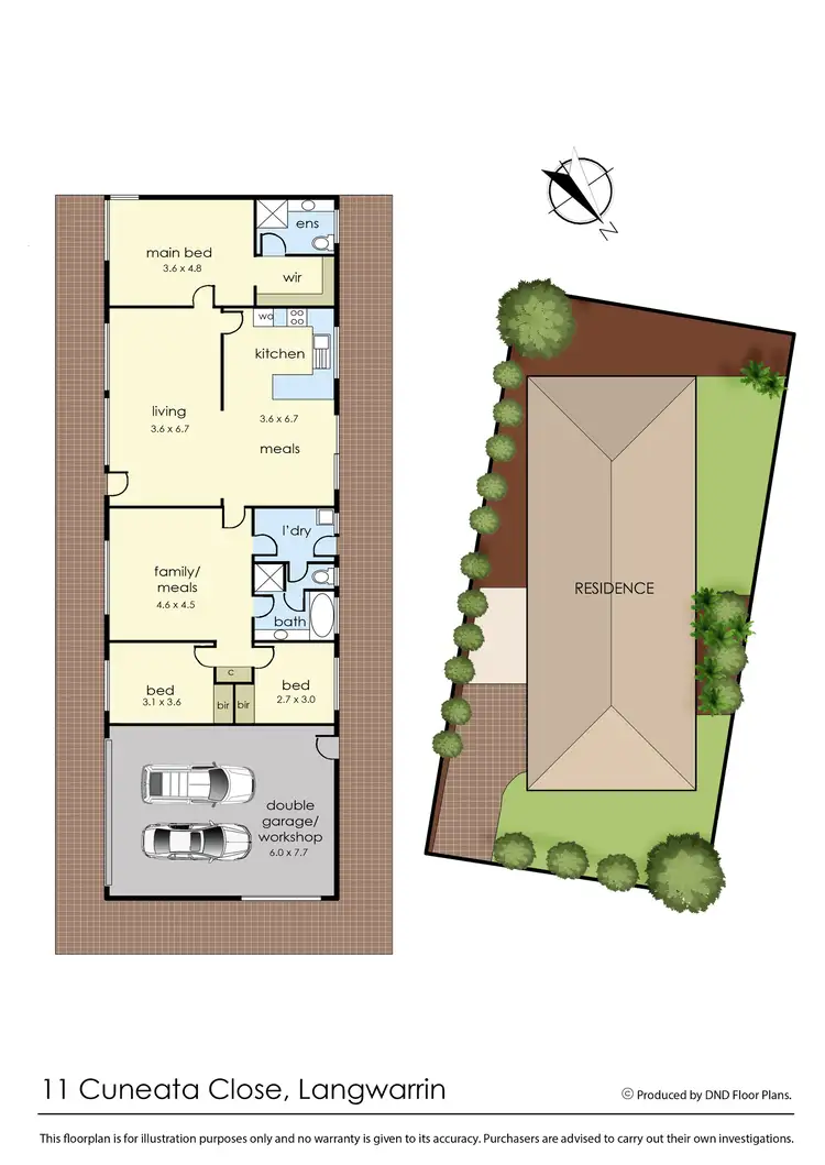 Floorplan of Homely house listing, 11 Cuneata Close, Langwarrin VIC 3910