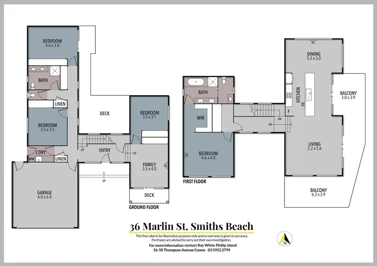Floorplan of Homely house listing, 36 Marlin Street, Smiths Beach VIC 3922