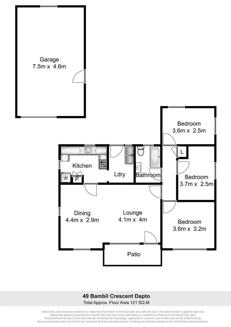 Floorplan of Homely house listing, 49 Bambil Crescent, Dapto NSW 2530