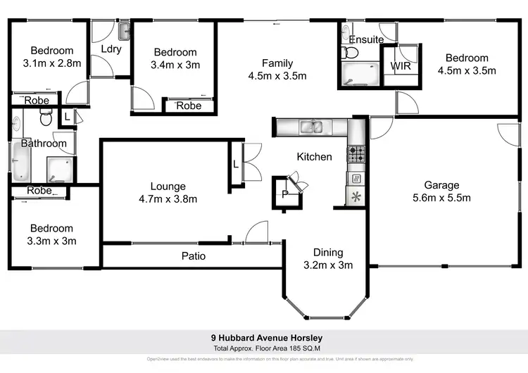Floorplan of Homely house listing, 9 Hubbard Avenue, Horsley NSW 2530