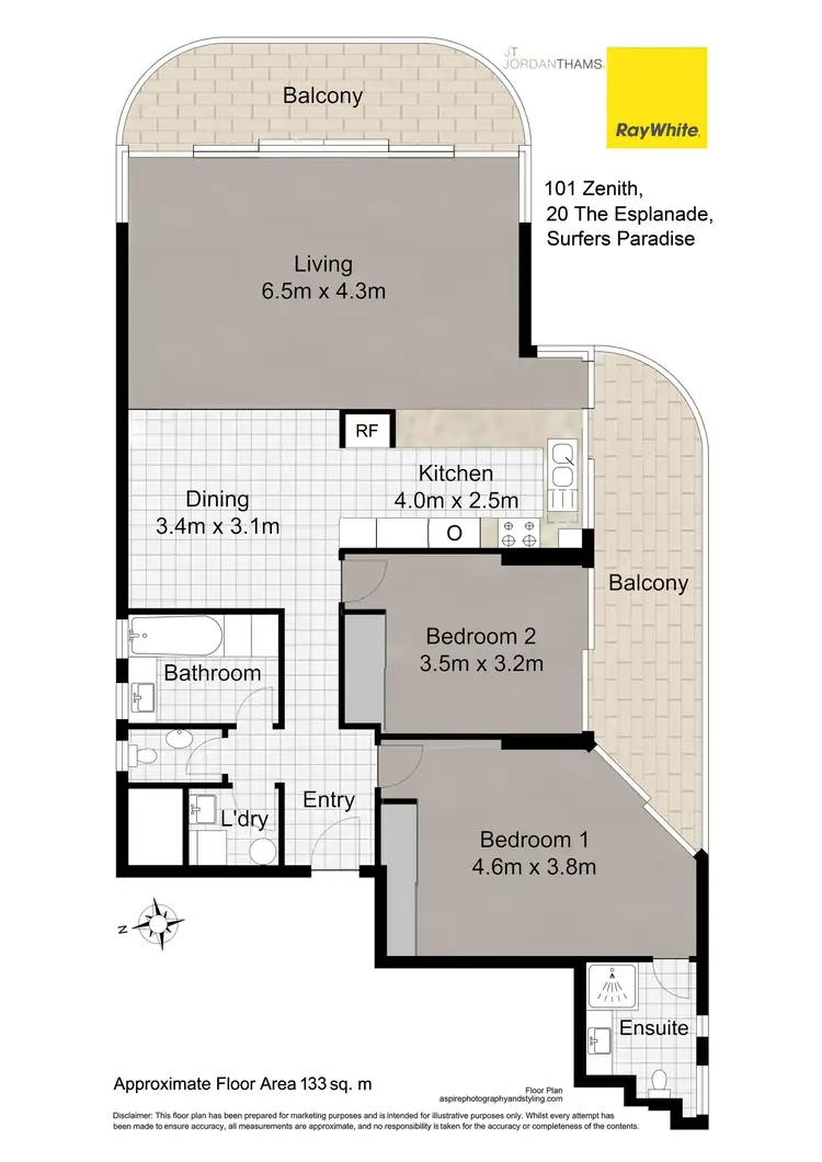 Floorplan of Homely apartment listing, 101/20 The Esplanade, Surfers Paradise QLD 4217