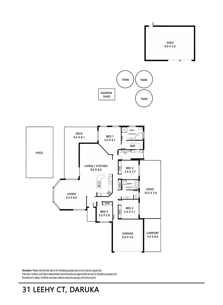 Floorplan of Homely house listing, 31 Leehy Court, Tamworth NSW 2340