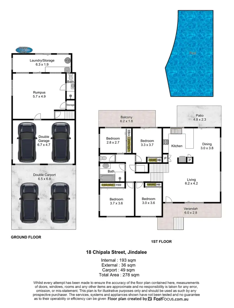 Floorplan of Homely house listing, 18 Chipala Street, Jindalee QLD 4074