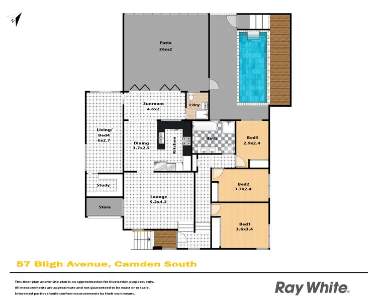Floorplan of Homely house listing, 57 Bligh Avenue, Camden South NSW 2570