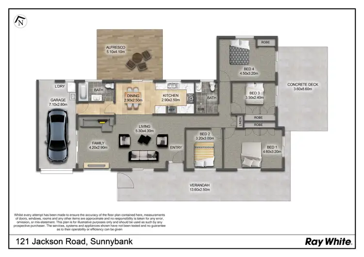 Floorplan of Homely house listing, 121 Jackson Road, Sunnybank Hills QLD 4109