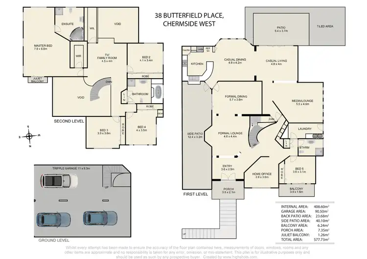 Floorplan of Homely house listing, 38 Butterfield Place, Chermside West QLD 4032