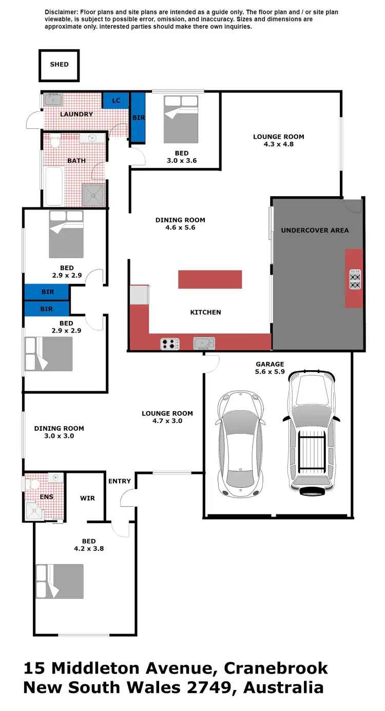 Floorplan of Homely house listing, 15 Middleton Avenue, Cranebrook NSW 2749