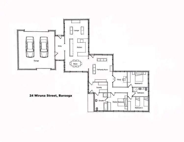 Floorplan of Homely house listing, 24 Wiruna Street, Barooga NSW 3644