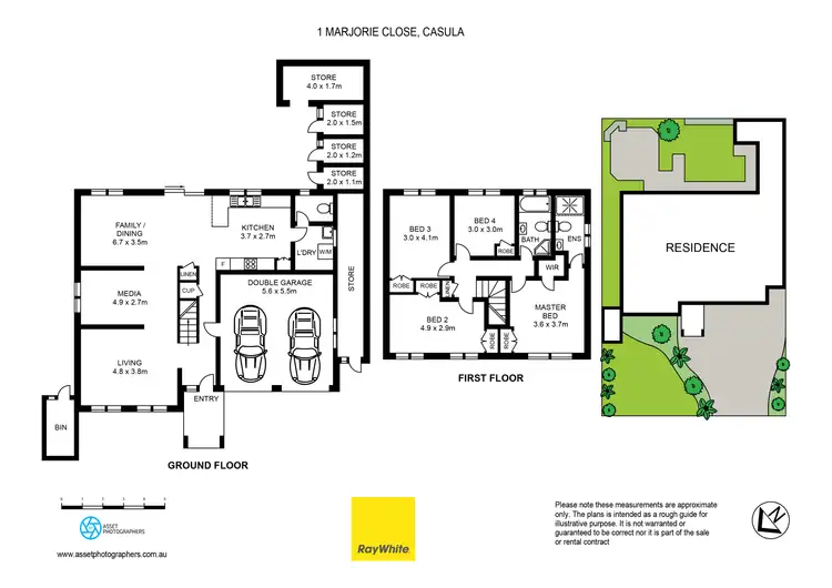 Floorplan of Homely house listing, 1 Marjorie Close, Casula NSW 2170