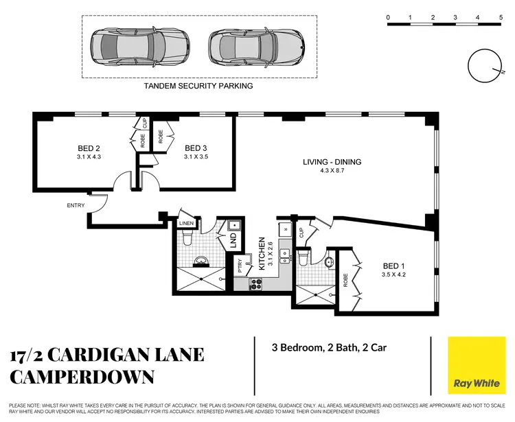 Floorplan of Homely apartment listing, 17/2 Cardigan Lane, Camperdown NSW 2050