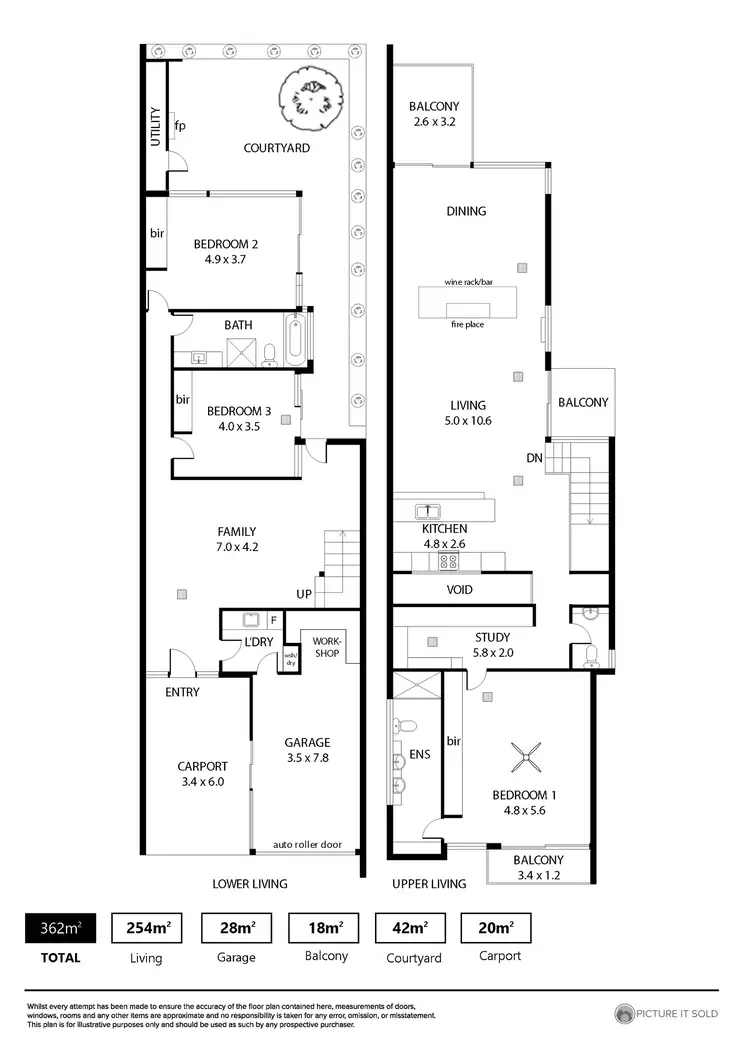 Floorplan of Homely house listing, 59 Russell Street, Adelaide SA 5000
