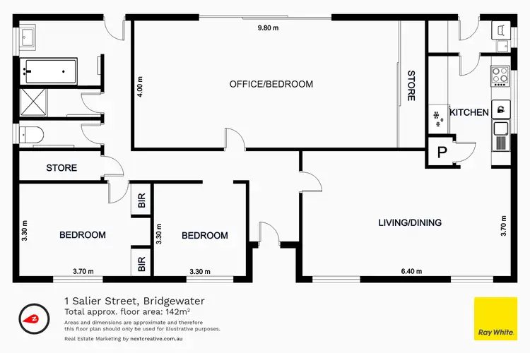 Floorplan of Homely house listing, 1 Salier Street, Bridgewater TAS 7030