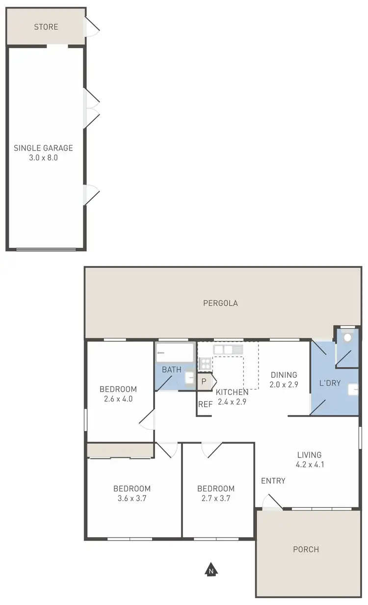 Floorplan of Homely house listing, 34 Vincent Crescent, Werribee VIC 3030