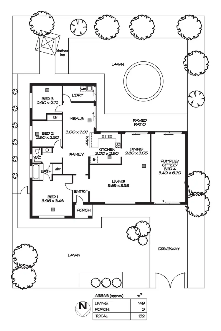 Floorplan of Homely house listing, 194 Pimpala Road, Woodcroft SA 5162