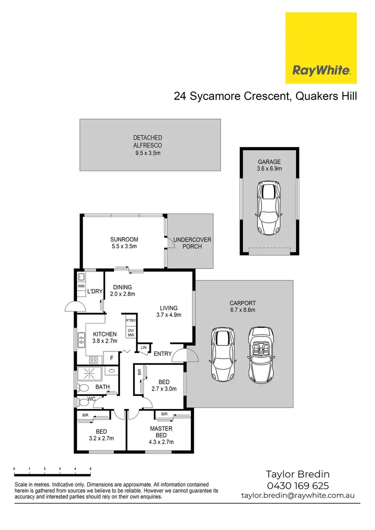 Floorplan of Homely house listing, 24 Sycamore Crescent, Quakers Hill NSW 2763