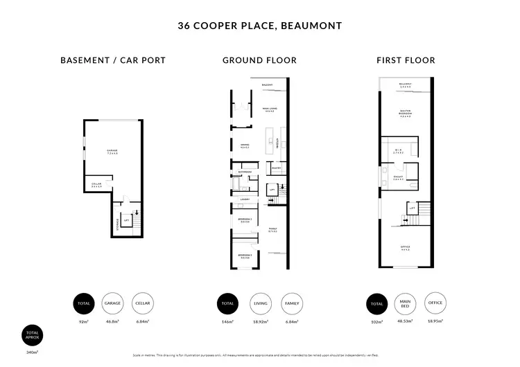 Floorplan of Homely house listing, 36 Cooper Place, Beaumont SA 5066
