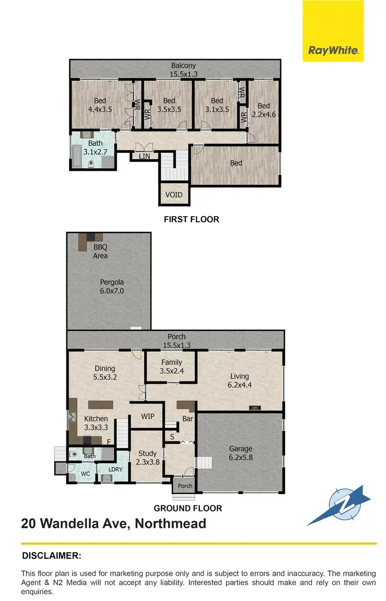 Floorplan of Homely house listing, 20 Wandella Avenue, Northmead NSW 2152