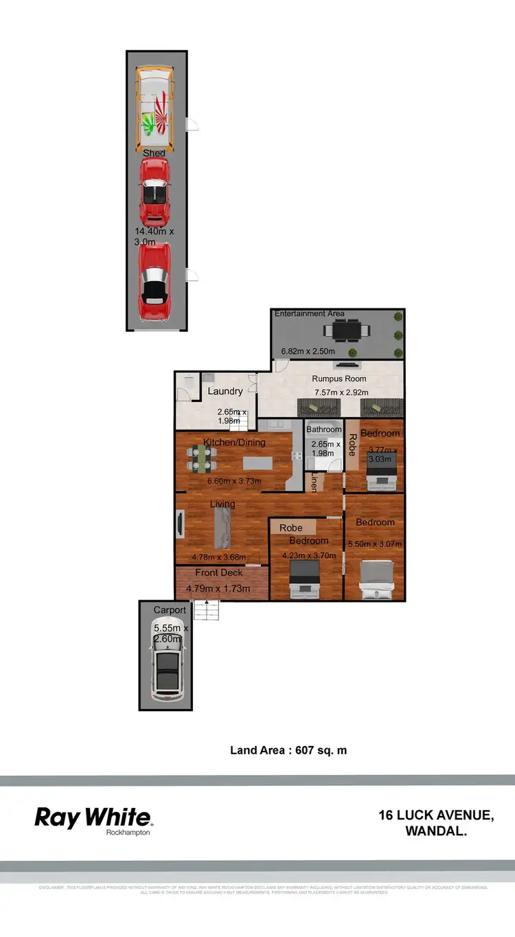 Floorplan of Homely house listing, 16 Luck Avenue, Wandal QLD 4700