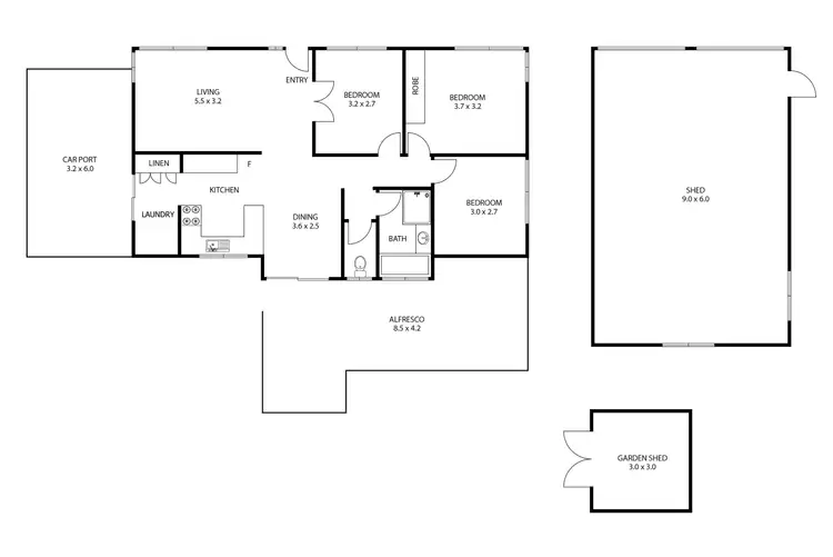 Floorplan of Homely house listing, 38 Gowrie Street, Kingsthorpe QLD 4400