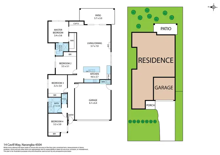 Floorplan of Homely house listing, 14 Cavill Way, Narangba QLD 4504