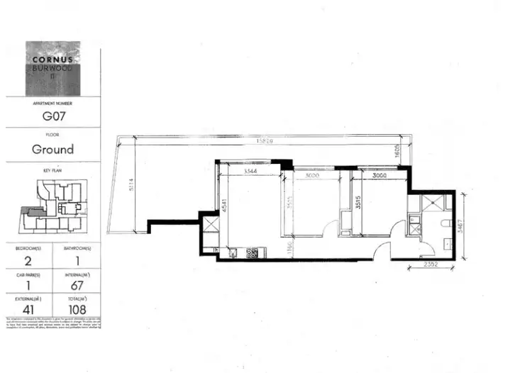 Floorplan of Homely apartment listing, G07/362-364 Burwood Highway, Burwood VIC 3125