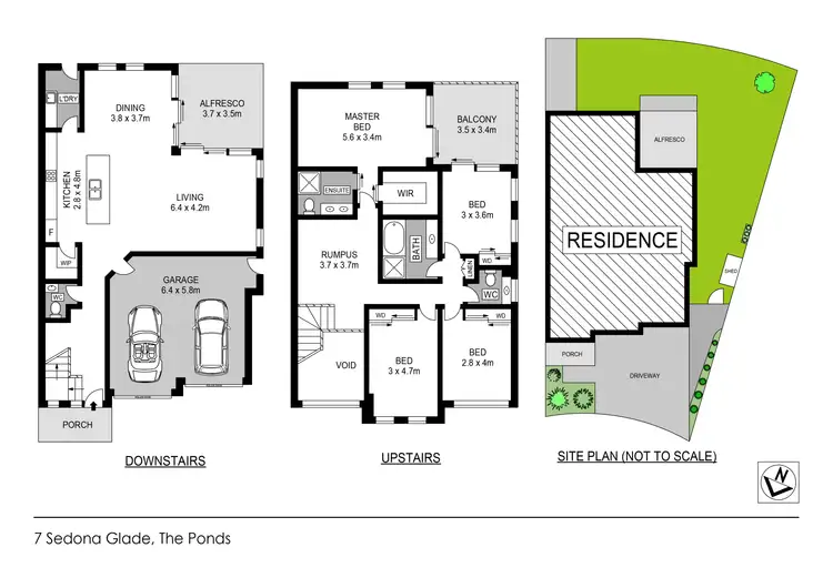 Floorplan of Homely house listing, 7 Sedona Glade, The Ponds NSW 2769