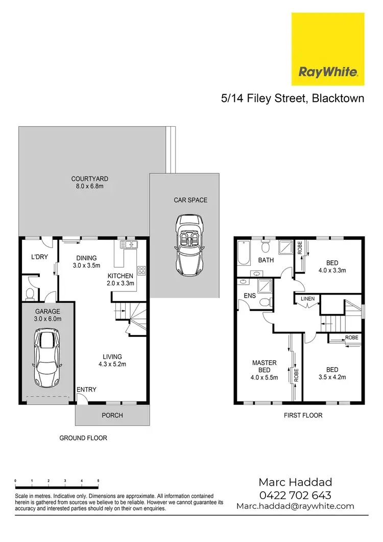 Floorplan of Homely townhouse listing, 5/14 Filey Street, Blacktown NSW 2148