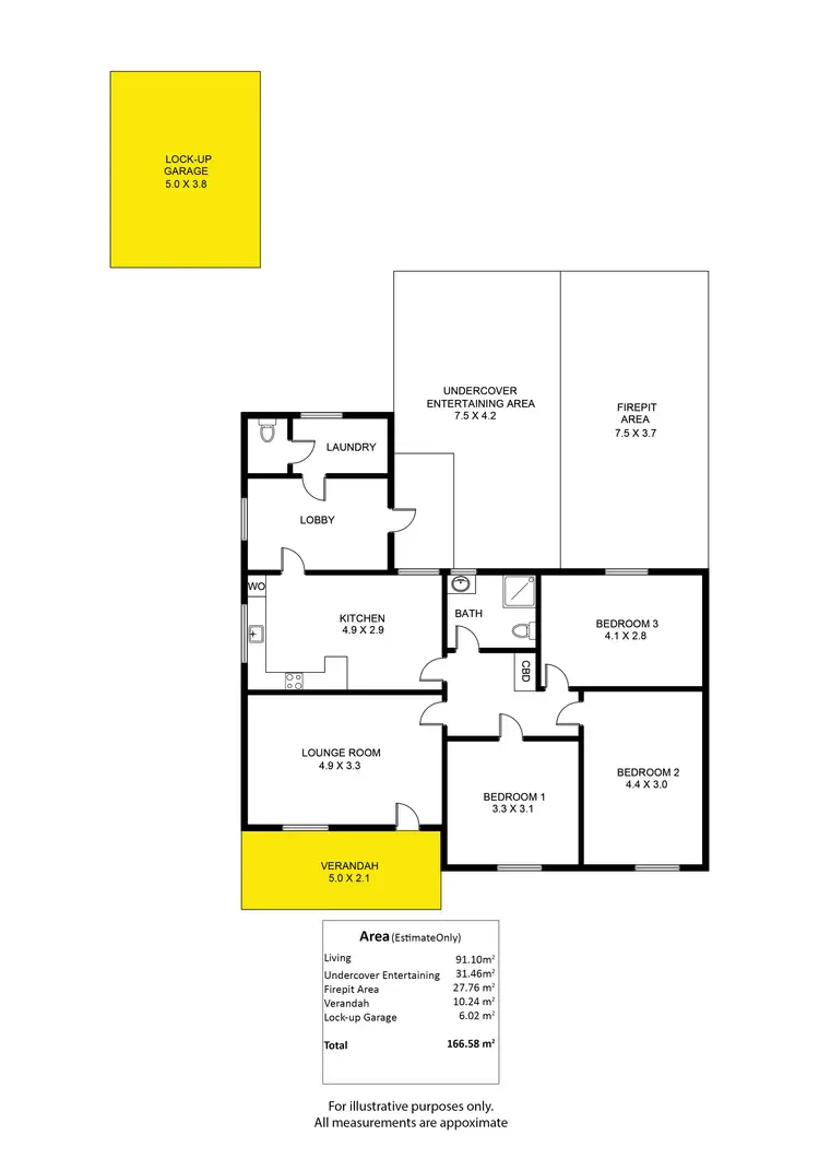 Floorplan of Homely house listing, 58 Dorene Street, St Marys SA 5042