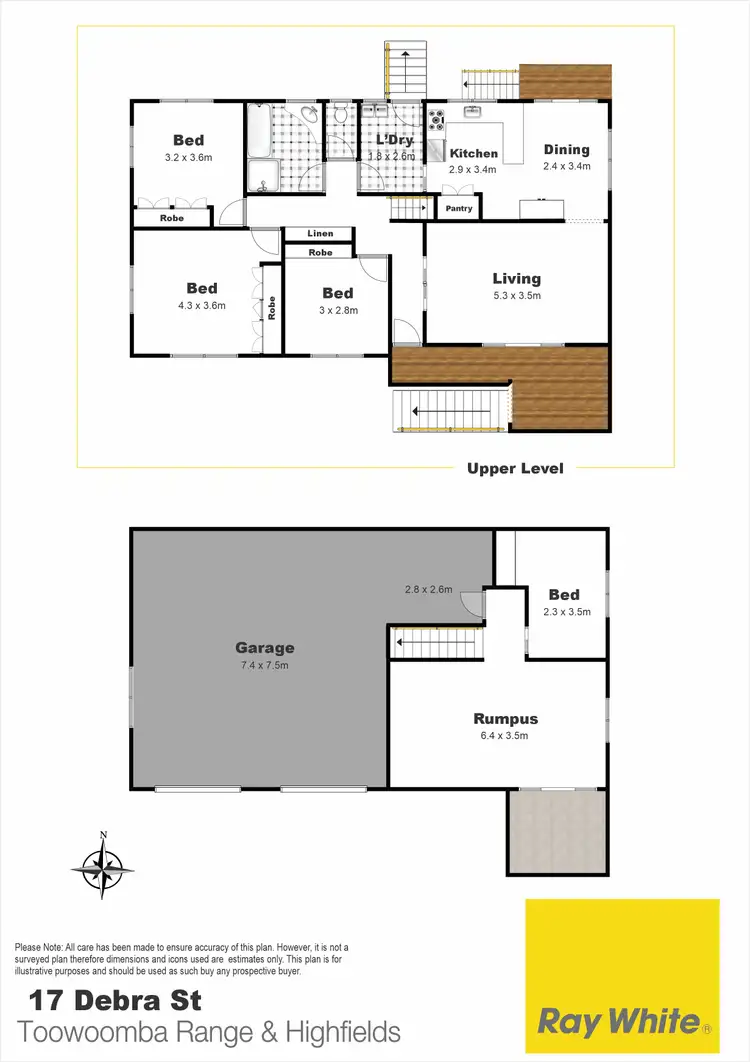Floorplan of Homely house listing, 17 Debra Street, Centenary Heights QLD 4350