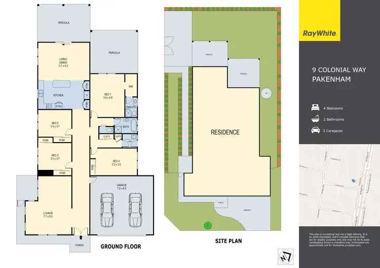 Floorplan of Homely house listing, 9 Colonial Way, Pakenham VIC 3810