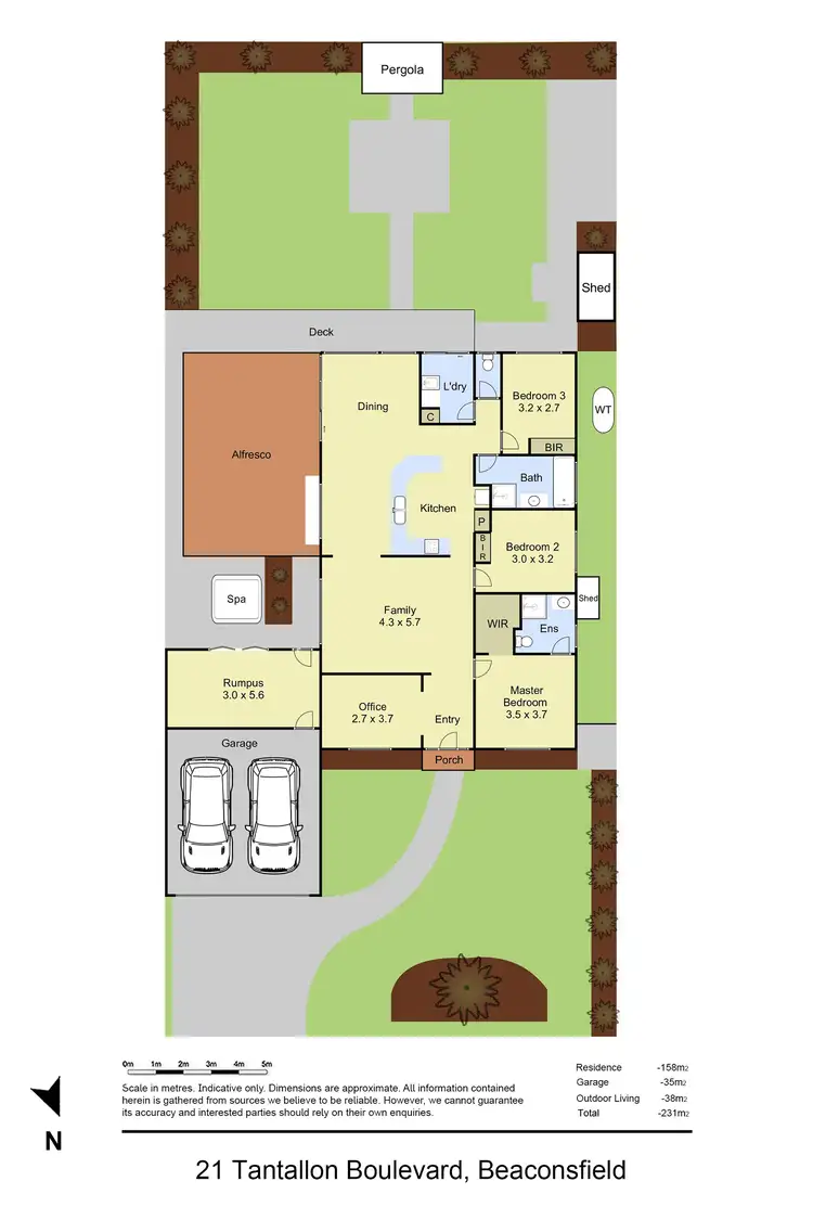 Floorplan of Homely house listing, 21 Tantallon Boulevard, Beaconsfield VIC 3807