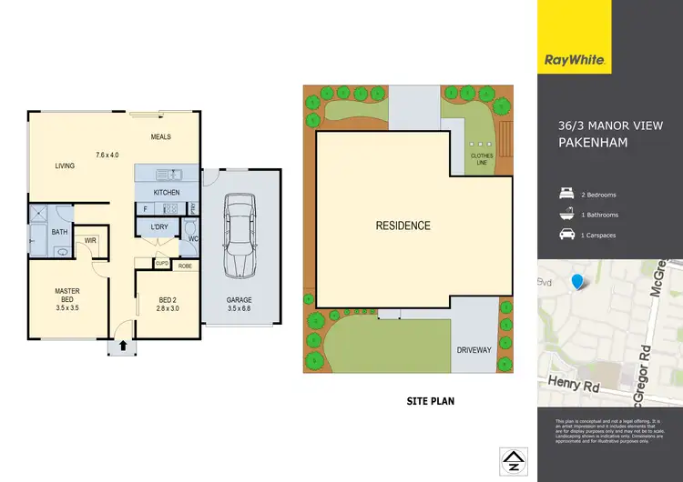 Floorplan of Homely unit listing, 36/3 Manor View, Pakenham VIC 3810