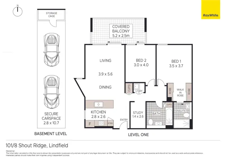 Floorplan of Homely unit listing, 101/8 Shout Ridge, Lindfield NSW 2070
