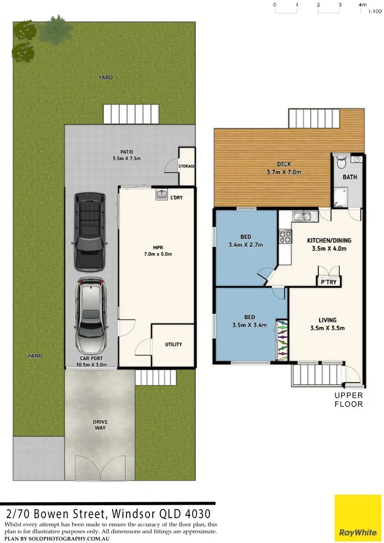 Floorplan of Homely unit listing, 2/70 Bowen Street, Windsor QLD 4030