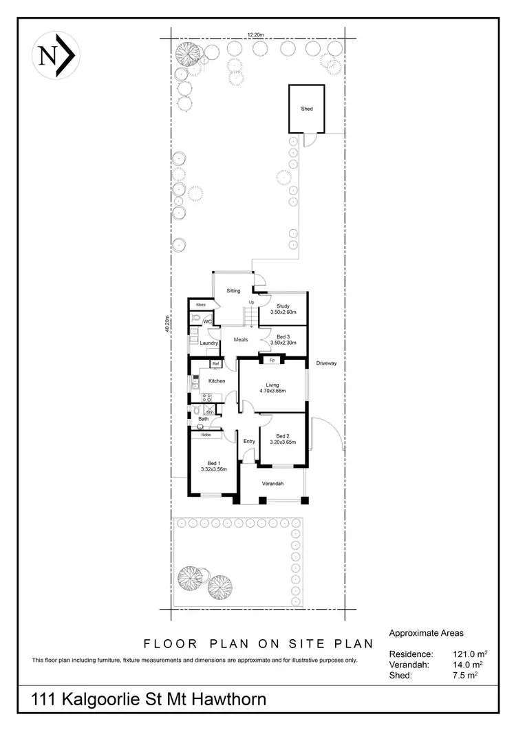 Floorplan of Homely house listing, 111 Kalgoorlie Street, Mount Hawthorn WA 6016