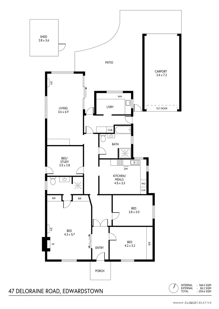 Floorplan of Homely house listing, 47 Deloraine Road, Edwardstown SA 5039
