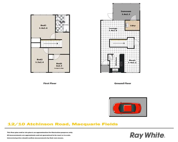 Floorplan of Homely townhouse listing, 12/10 Atchison Road, Macquarie Fields NSW 2564