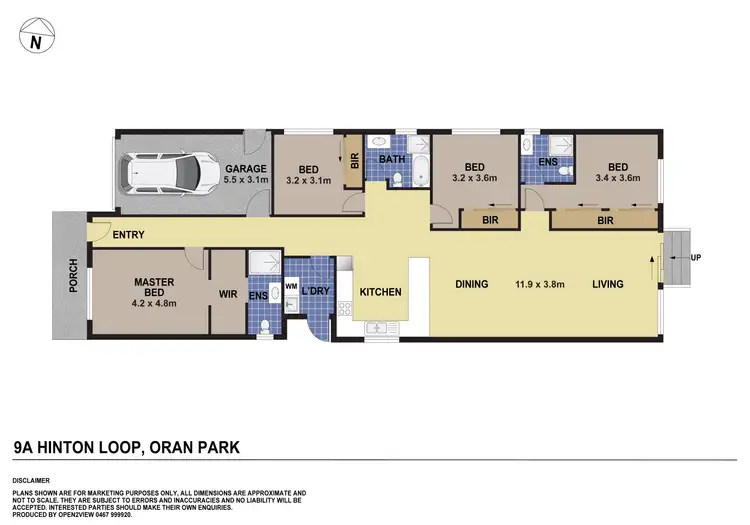 Floorplan of Homely house listing, 9a Hinton Loop, Oran Park NSW 2570