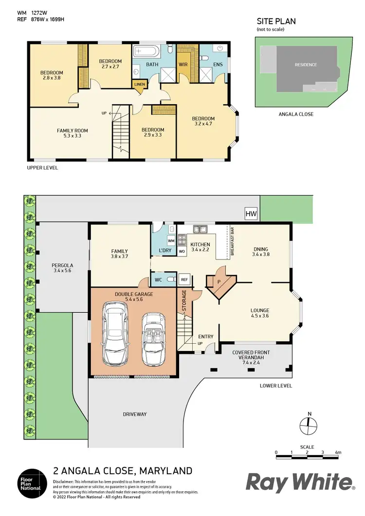 Floorplan of Homely house listing, 2 Angala Close, Maryland NSW 2287