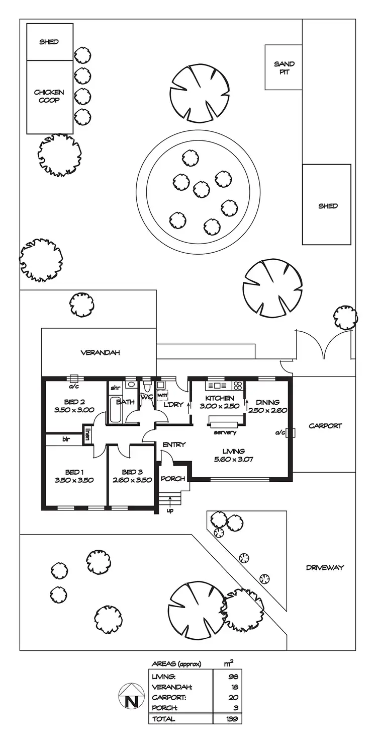 Floorplan of Homely house listing, 13 Norongo Street, O'sullivan Beach SA 5166